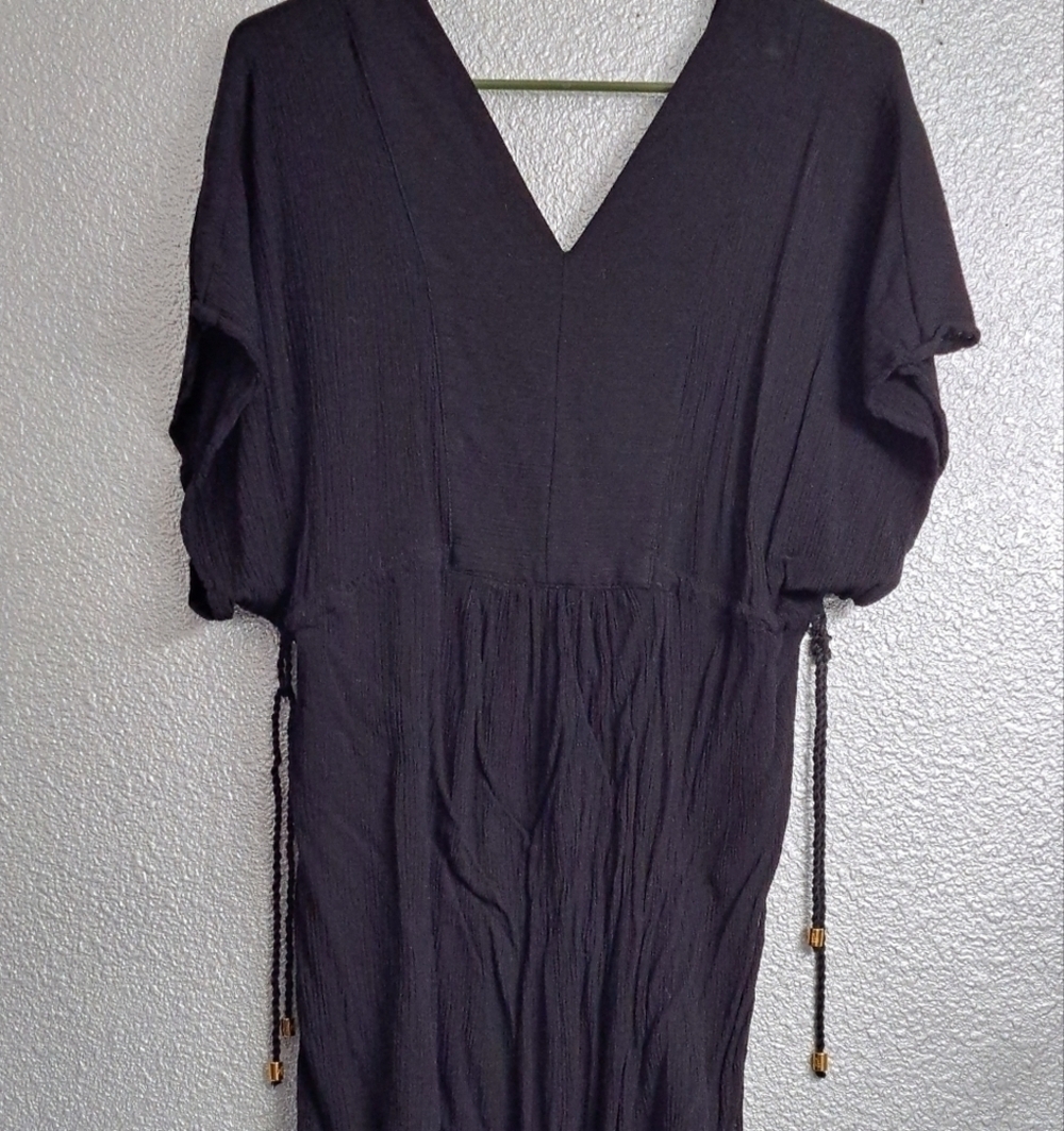 Lauren By Ralph Lauren Black Tunic/Cover Up/ Dress/Tunic Top
